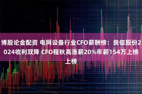 博股论金配资 电网设备行业CFO薪酬榜：良信股份2024收利双降 CFO程秋高涨薪20%年薪154万上榜